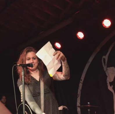 Watch Laura Jane Grace Of Against Me Burn Birth Certificate At