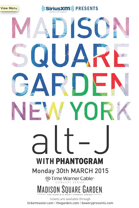 Alt J To Play Madison Square Garden New York City March 30